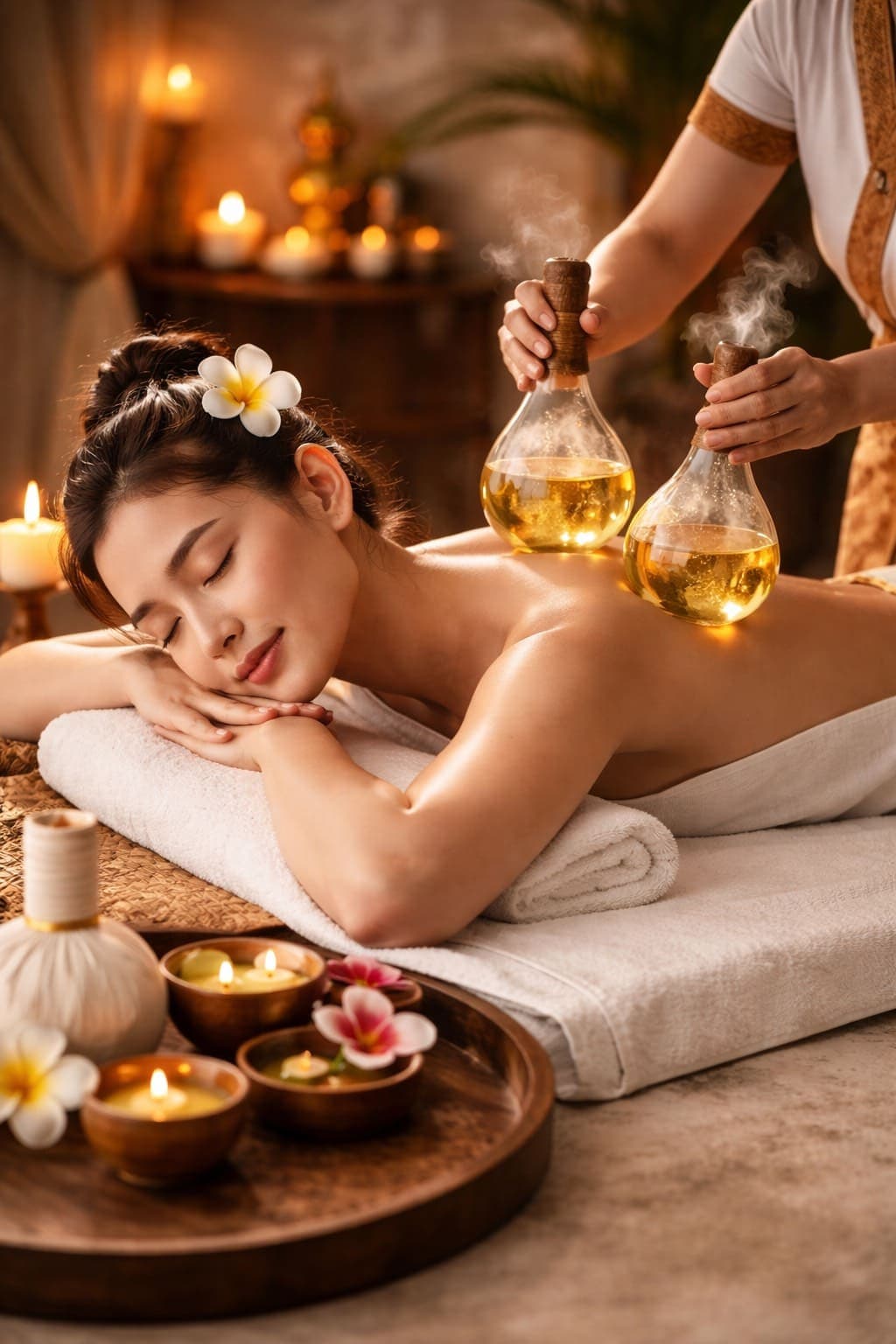 Combination mix all together worm bottle massage (Non-RMT)